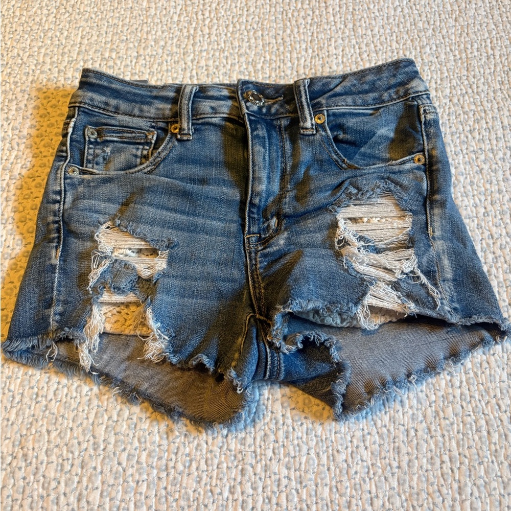 American Eagle Hi Rise Shortie Next Level Stretch Shorts